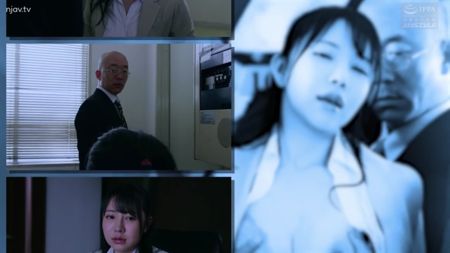 女子面部特写 · 办公室 · 被动 · 西装外套 · 性骚扰 · 西装 · 蓝调色调