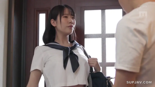 站立 · 中景 · 平静 · 对视 · 水手服 · 玄关 · 日本AV · 书包