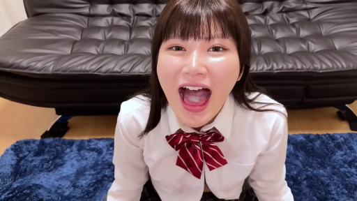 口腔特写 · 客厅 · 红色条纹领结 · 嘴里有大量精液 · 放荡 · 口交