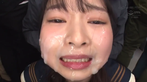室内 · 脸部特写 · 水手服 · 羞耻 · 白色液体覆盖脸部 · 颜射