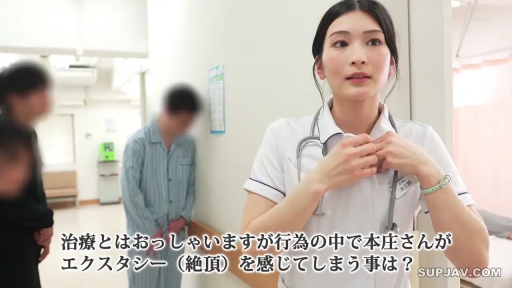 医院 · 护士服 · 站立 · 中景 · 平静 · 听诊器 · 日本AV · 整理扣子