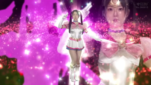 真剣 · 顔部のクローズアップ · 站立 · 摆拍 · 水手服 · 摄影棚 · 头饰 · 魔法少女