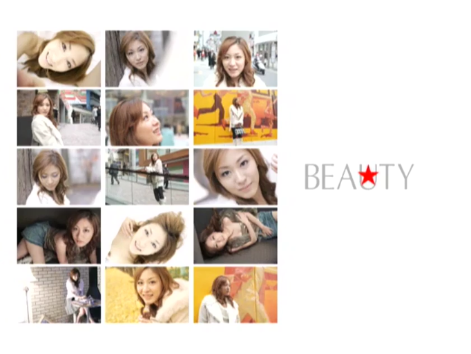 街头 · 白色外套 · 清纯 · 衣物 · 脸部近照 · 标题BEAUTY