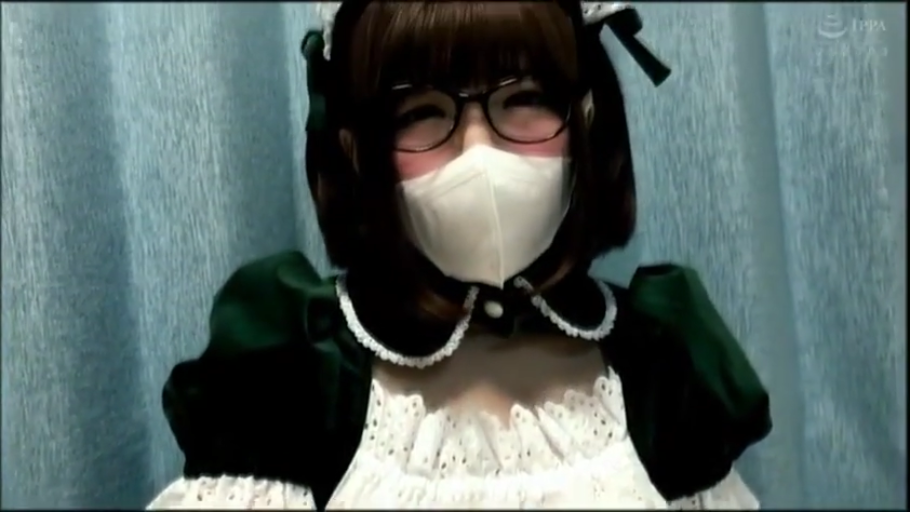 室内 · メガネ · 顔のクローズアップ · 对视 · メイド服 · 正面 · マスクを着用してください
