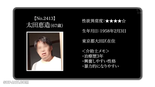 白色T恤 · 无特定地点 · 面部模糊处理 · 人物头像特写 · 资料文字 · 涉及性欲异常说明