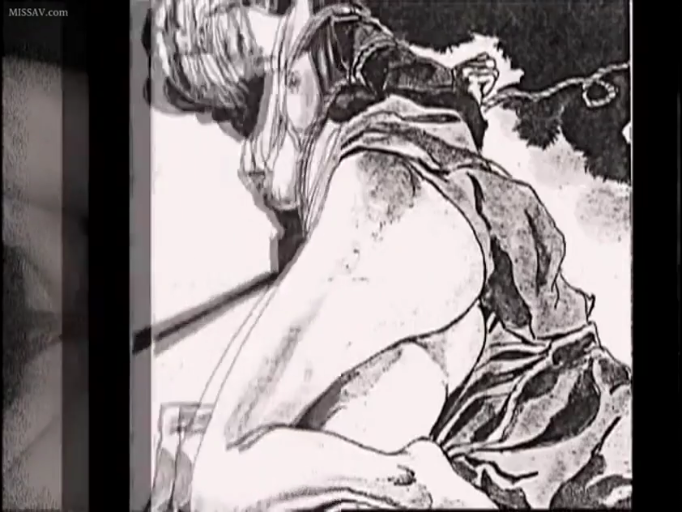 室内 · 背部曲线 · 屈辱 · 绳子 · 裙子撕裂 · 复古画风