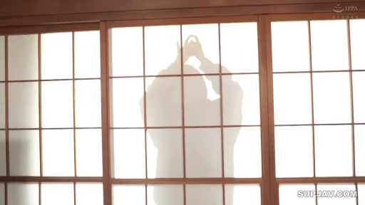 和室 · 衣服轮廓可见 · 背光剪影