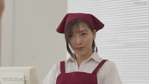 面部 · 微笑 · 注视 · 商店 · 正面站立 · 店员制服