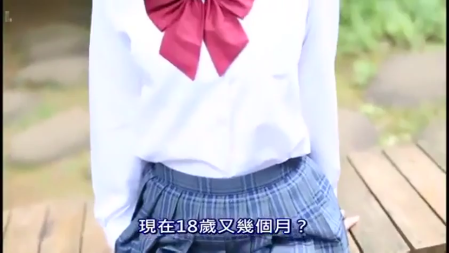 中文字幕 · 长椅 · 深色格纹百褶短裙 · 上半身躯干特写 · 面部未露出，仅见身体姿态