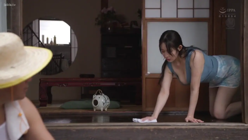 顺从 · 日式民居 · 抹布 · 浅色短裤 · 跪姿臀部曲线 · 日常家居风格