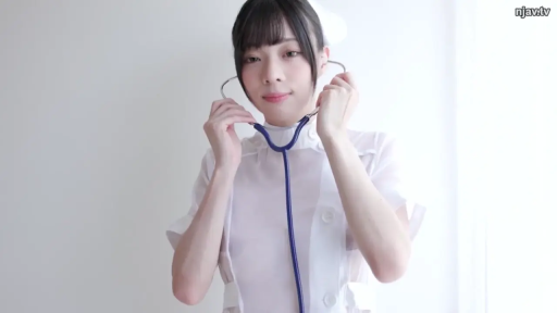 室内 · 诱惑表情 · 上半身特写 · 护士帽 · 透视装 · 半透明白色护士制服