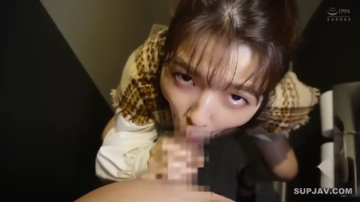 俯身 · 脸部特写 · 口交 · 厕所 · 格纹马甲