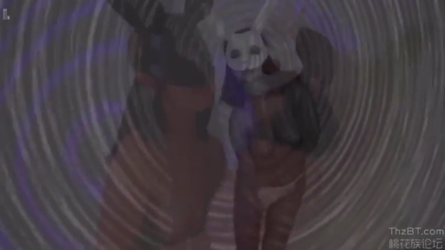 全身 · 站立 · 展示 · 内裤 · 面具 · 3D · 面具遮挡 · 抽象空间