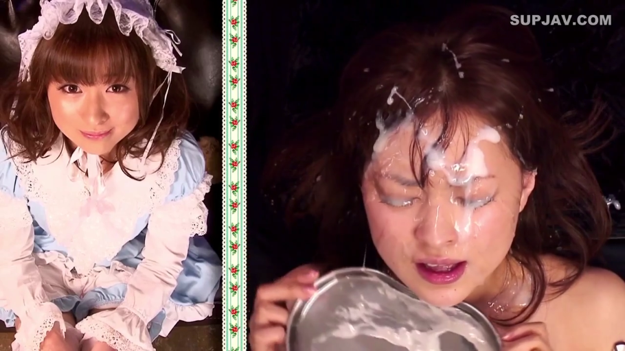 室内 · 脸部特写 · 仰头 · 蓝白女仆装