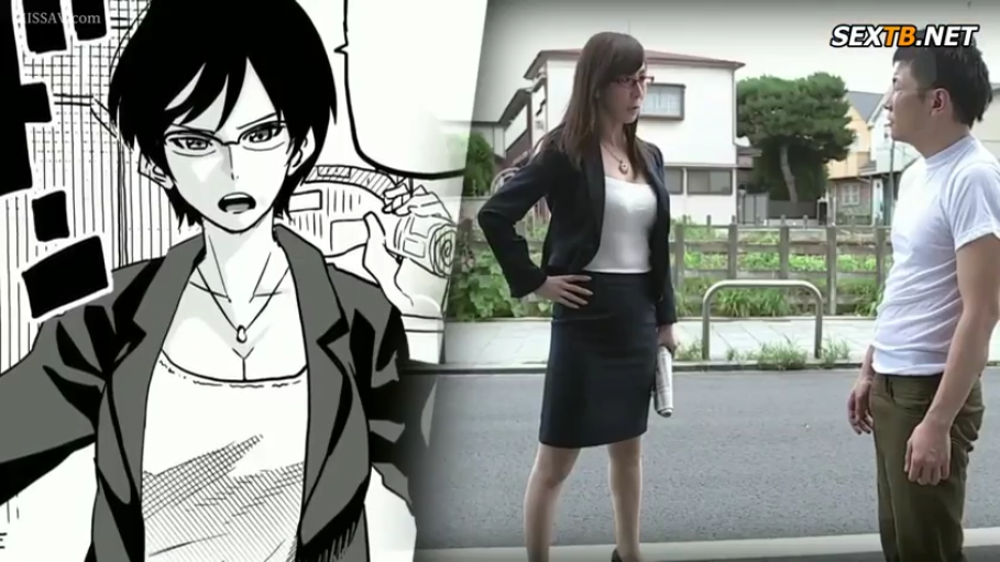 交谈中 · 项链 · 黑色西装外套 · 户外 · 画中画效果 · 漫画角色特写