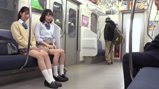 交谈中 · 制服皮鞋 · 地铁车厢 · 侧面视角 · 通勤时间