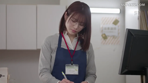 专注 · 办公室 · 站立 · 中景 · 围裙 · 工作 · 眼镜娘 · 圆珠笔