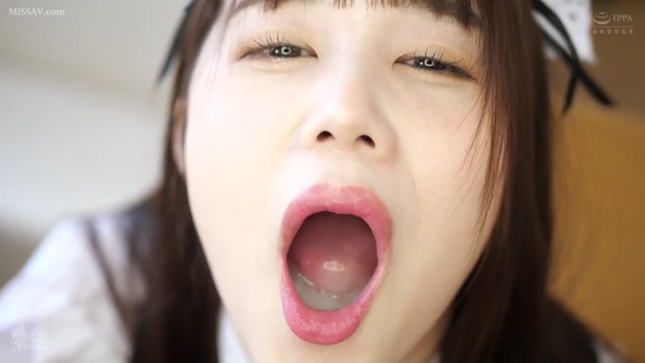 室内 · 口腔特写 · 虚脱 · 女仆装 · 女仆头饰 · 口内射精 · 嘴里有精液残留