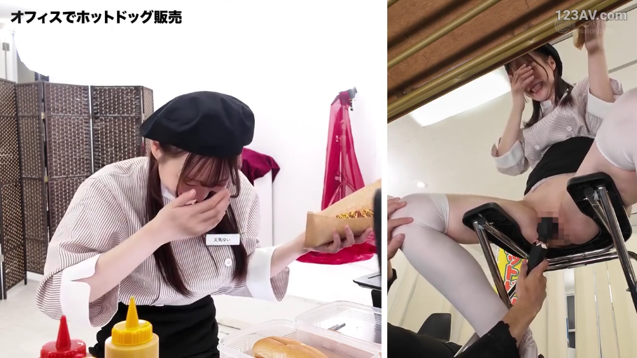 办公室 · 白色长筒袜 · 贝雷帽 · 高潮呻吟 · 自慰 · 使用按摩棒震动阴蒂特写 · 震动棒带来的局部震颤