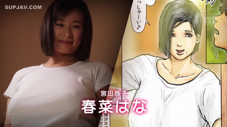 室内 · 胸部特写 · 站立 · 微笑 · 凝视 · 白色T恤 · 真人与漫画对比
