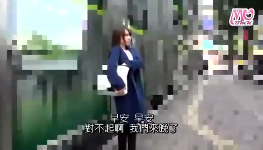 等待 · 手提包 · 中文字幕 · 室外 · 深蓝色大衣 · 人物全身中景