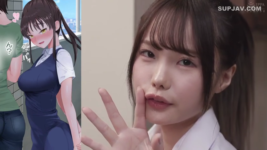 室内 · 脸部特写 · 制服风格 · 甜美微笑 · 画中画效果