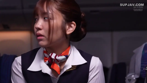坐姿 · 面部 · 职业装 · 忧虑 · 丝巾 · 侧望 · 空姐制服 · 机舱