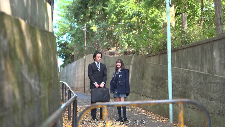 交谈 · 站立 · 全景 · 微笑 · 西装 · 日系 · 户外小巷 · 公文包