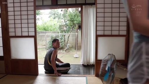 坐姿 · 和室 · 运动背心 · 远景 · 电风扇 · 惊讶 · 观看 · 日本风格