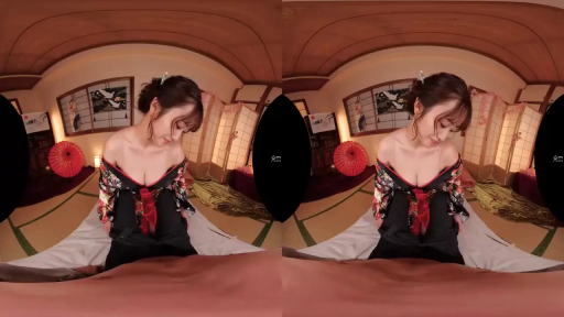 羞涩 · 头部特写 · 和服 · 榻榻米 · 红伞 · 口交 · VR视角